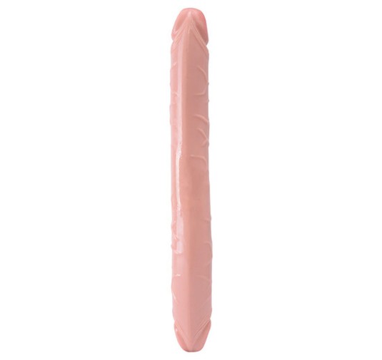 Elastyczny penis dildo podwójna penetracja 34cm